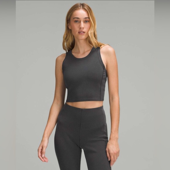 Lululemon Ribbed Softstreme Cropped Tank Top - Picture 1 of 6